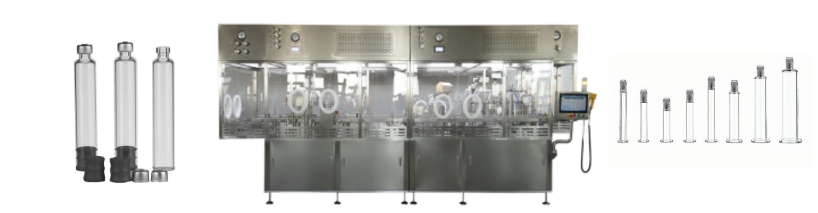 High Precision Pre-Filled Syringe Filling and Stoppering Machine Cartridge Filling Machine for Pharmaceutical Applications