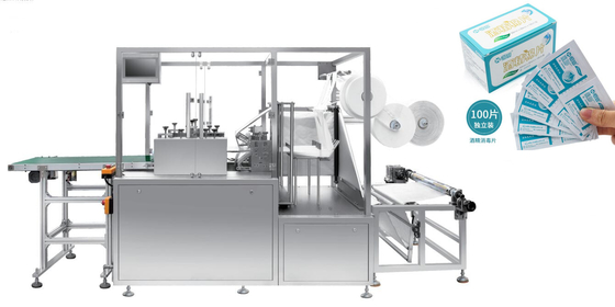 1000 Taschen/minimale Alkoholauflagenmaschine, verpackende nass GewebeMiniverpackungsmaschine