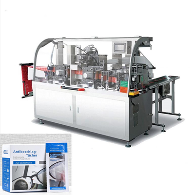 Automatisches nass Gewebe, das Maschine, antifog nass Gewebe der Glaslinse herstellt Maschine herstellt
