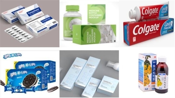 Automatische Wegwerfgesichtsmaske-Kartonierungsmaschine, medizinische Papierkasten-Verpackungsmaschine für Keks/Zahnpasta/Kosmetik