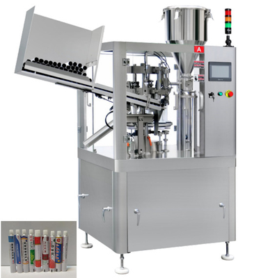 Automatisches weiches Plastikrohr-versiegelnde Füllmaschine-kosmetische flüssige Sahnesalben-Zahnpasta