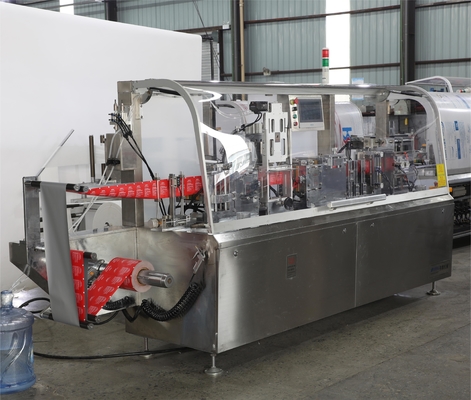 Plc-Steuerwischt automatische einzelne Kissen-Feuchtpflegetuch-Verpackungsmaschine, Alkohol Verpackungsmaschine auf