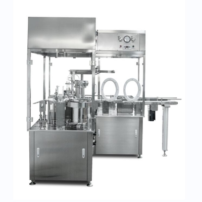 Automatische vorgefüllte Luer Lock Glas Spritze Füller Stecker Schließende Deckel Ausrüstung Spritze Vakuum Füllung Versiegelungsmaschine