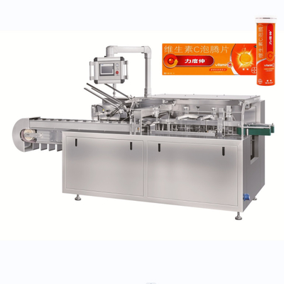 Vollautomatische vertikale Kartonbox Kartonmachine für Rohrflaschen Gläser