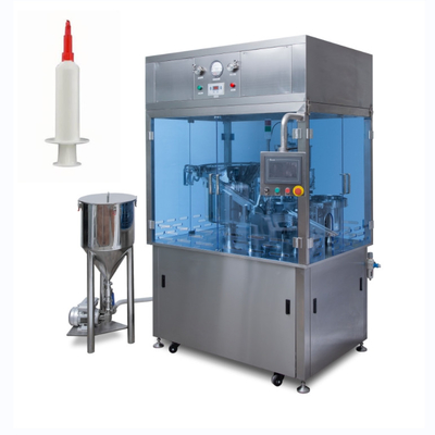 Vollautomatische PLC-Steuerung Vorgefüllte Spritze Füll- und Steckmaschine Edelstahl 0,5-80 ml