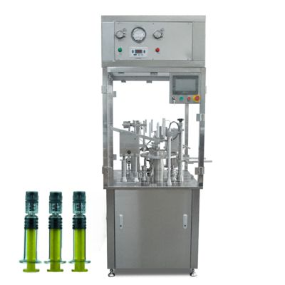 Automatische Abfüllmaschine für vorgefüllte Spritzen mit Luer-Lock-Verschluss, Glas-Spritzen-Gel-Abfüll- und Verschließmaschine
