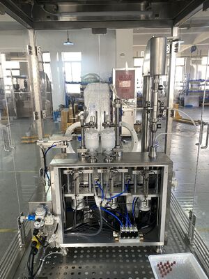 Desktop-Flasche und Vorgefüllte Spritze-Füllmaschine mit Laminar-Flusshaube