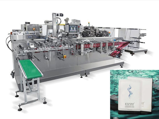 Horizontale Art automatische Gesichtsmaske, die Maschine 60packs/Min Nonwoven herstellt