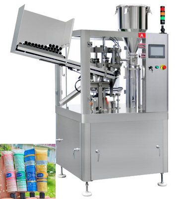 Cream Plastic Soft Tube Filling Sealing Machine Automatic Cosmetic Equipment 35pcs/Min