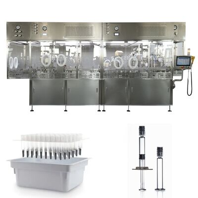 Automatische Abfüllmaschine für vorgefüllte Spritzen mit Luer-Lock-Verschluss, Glas-Spritzen-Gel-Abfüll- und Verschließmaschine